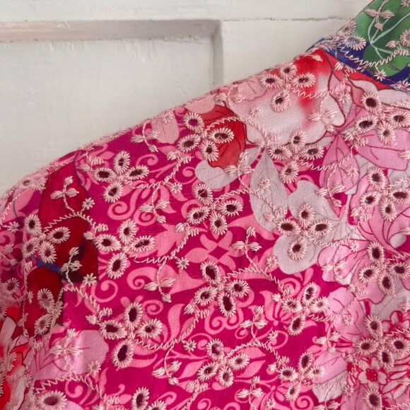 Johnny Was Floral Eyelet Jacket - Picture 10 of 11